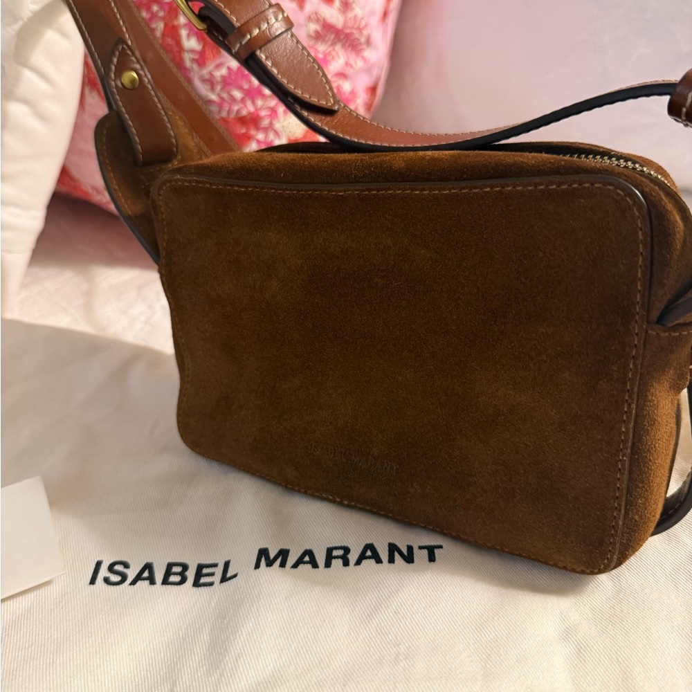 Isabel Marant Brown Suede Crossbody Bag - Picture 2 of 5